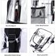 thumbnail image 5 of Mochila transparente Mochila transparente Mochila transparente resistente Mochila transparente para la escuela, el trabajo, la seguridad, la universidad, 5 of 5