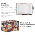 thumbnail image 2 of Yayeee Canvas Storage Basket with Handles for Shelves Fabric Bins Closet Organizer, Vibrant Floral, 2 of 8