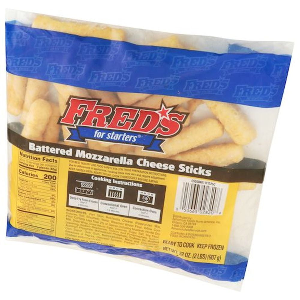 Freds Battered Cheese Stick, 2 Pound -- 6 per case