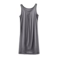 thumbnail image 5 of Aobny Cotton Long Pajamas for Women Set Gray Plus Size Night Gown Sleeveless Long Nightgowns for Women Sexy,XL, 5 of 6