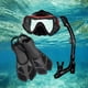 thumbnail image 3 of Conjunto de esnórquel Máscara de buceo Equipo de esnórquel Hombres Mujeres Respiración Buceo ajustable para Rojo Pequeño Mediano Cola Equipo de esnórquel, 3 of 7