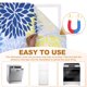thumbnail image 4 of Uxcell Dishwasher Magnet Cover, 17 x 23 Inch Dishwasher Cover Front Decorative Magnetic Door Washers Fridge Panel Decal Magnet Sticker for Home Kitchen Appliance, Beige Checkered, 4 of 6