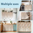 thumbnail image 6 of Weeping Flowers Sink Skirt 11"W x 13"L,Dustproof Under Sink Curtain Skirt for Bathroom Kitchen,Orange Grey Spring Floral Botanical Rustic Burlap Adhesive Short Curtain Vanity Cover for Laundry Closet, 6 of 8