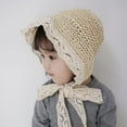 thumbnail image 2 of Fashion Children Summer Sweet Lace Straw Hat Baby Girl's Spring Wide Brim Sunhat, 2 of 5