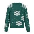 Walmart Women's Christmas Sweater, Snowflake Graphic, Knitted, Long