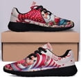 thumbnail image 3 of Gnome Couple Happy Valentine's Day Shoes Sneakers Black Size 5, 3 of 7