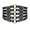 black, variant on Slccxzc Women Wide Belt New Metal Buckle Women Elastic Waistband Leather Rivet Ultra Wide Belt Elastic Belts For Woman