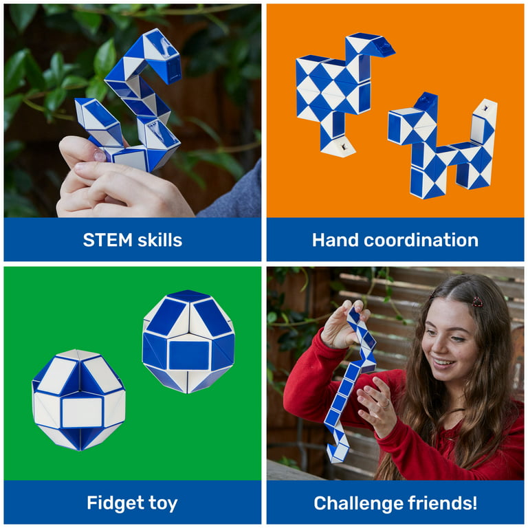 rynker Stedord flugt Rubik's Connector Snake, Two-Pack Cubes 3D Puzzle, for Ages 8 and up -  Walmart.com