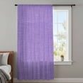 thumbnail image 4 of Lavender Burlap Texture Sheer Curtains 84 Inches Long, Farmhouse Vintage Lavender Light Filering Curtains, Breathable Simi Curtain Privacy Drapes for Living Room Bedroom Lightweight Window Treatment, 4 of 9