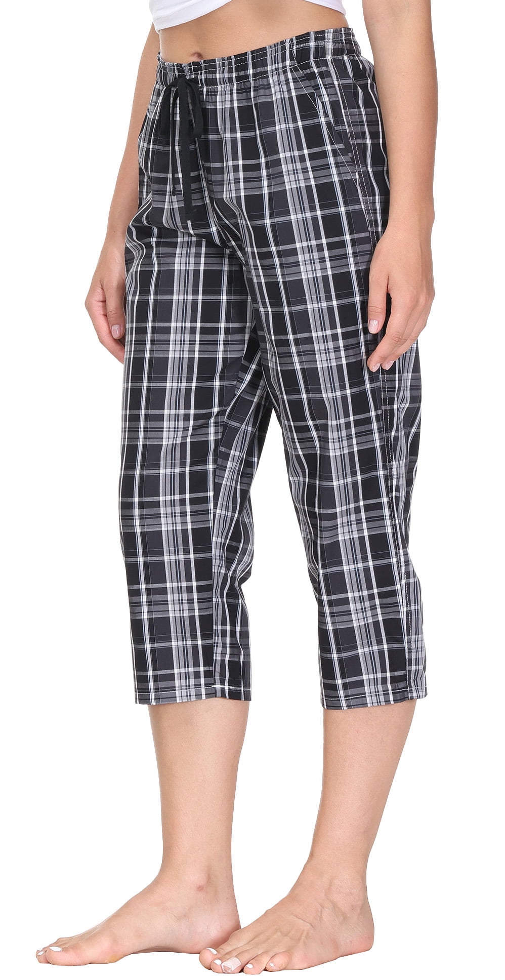 MoFiz Women Capri Pajama Pant Sleepwear with Pocket 6 Size 2XL