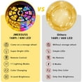thumbnail image 4 of JMEXSUSS 600 LED Color Changing String Lights Plug in, 168FT Warm White & Multicolor Christmas Lights with Remote, Christmas String Lights Outdoor Waterproof Clear Wire for Tree Xmas Decor, 4 of 8