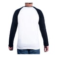 thumbnail image 4 of Playera Simply Basic para Hombre, Grande Blanco con Negro Manga Larga Talla G, 4 of 4