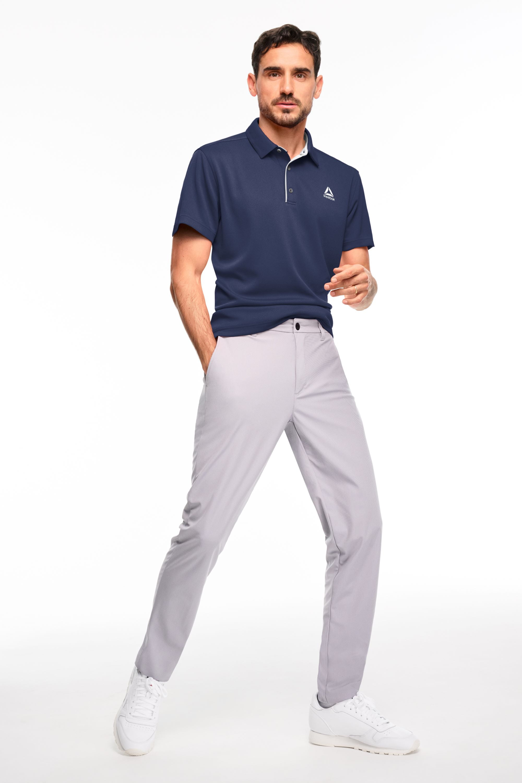 Reebok Men's and Big Men's Performance Polo Shirt, Sizes XS-5XL