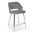 thumbnail image 3 of Topline Home Furnishings Dark Grey Counter Height Chair, 3 of 5