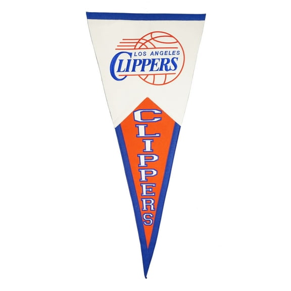 Los Angeles LA Basketball Clipper's Classic Wool Pennant - Oversized 40x17