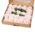 thumbnail image 1 of Flores artificiales rosas para hacer tú mismo ramos de boda, centros de mesa, fiestas, baby showers, decoración del hogar, 1 of 5
