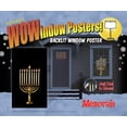 thumbnail image 3 of WOWindow Posters Hannukah Menorah Poster Window Decoration 34.5"x60" Backlit Poster plus candle flame cover up stickers, 3 of 4