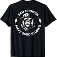 thumbnail image 1 of Monkey Bad Choices Make Good Stories (en la espalda) - Camiseta, 1 of 2