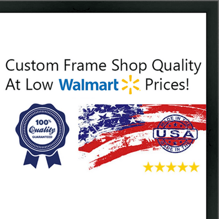 Deep Shadow Box - 24x36 Basic Black Solid Wood Shadowbox Frame - 2