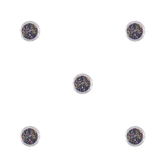 Vogacara Arte de uñas Piedras de vidrio trituradas Fragmento de cristal brillante Galvanoplastia AB Type2 NO2