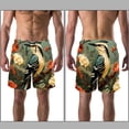 thumbnail image 3 of luoweisi Men's Beach Shorts Quick Dry Swim Trunks with Mesh Lining Woodpecker 2XL, 3 of 5
