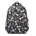 thumbnail image 3 of Paw Prints and Bones Backpack for School,Cute School Bag,Schoolbag with Adjustable Shoulder Straps & Padded Back,16.9 Inch, 3 of 5