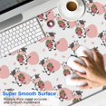thumbnail image 2 of Long Mouse Pads for Desk,White Cow Strawberry Pattern Desk Mats on Top Of Desks, Desk Mouse Pad Extra Large with 3mm Non-Slip Base and Stitched Edge for Gaming,Office,Work,Home 47.3"x23.6", 2 of 6