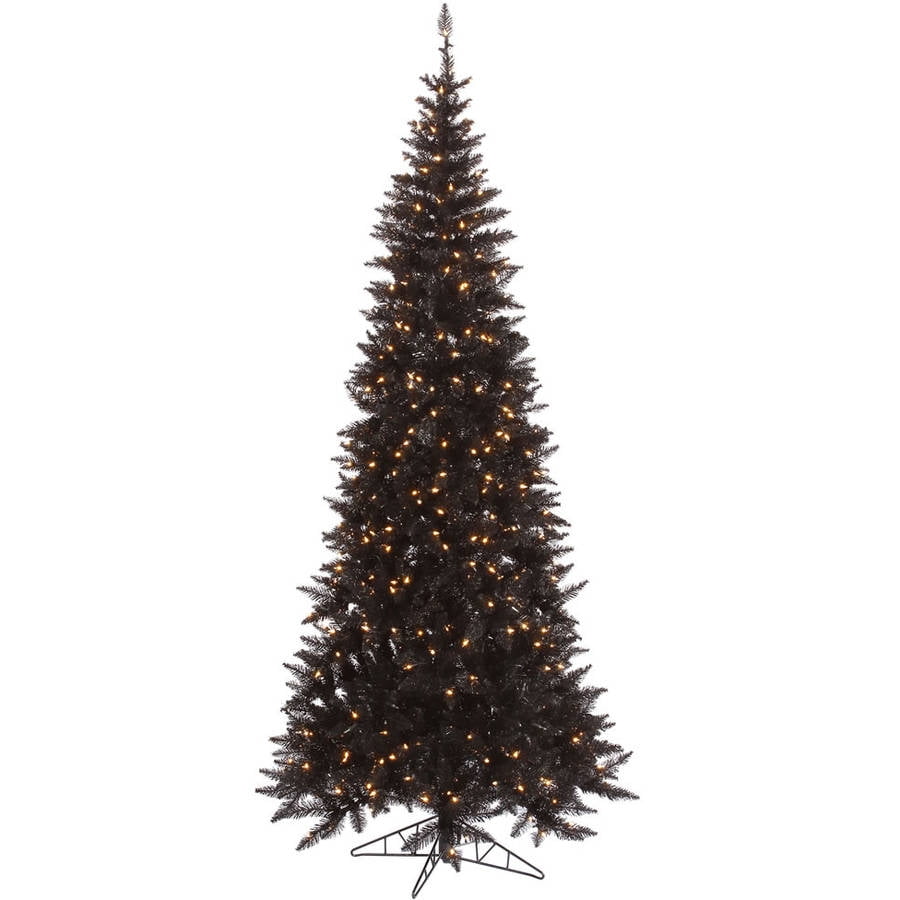 black artificial christmas tree
