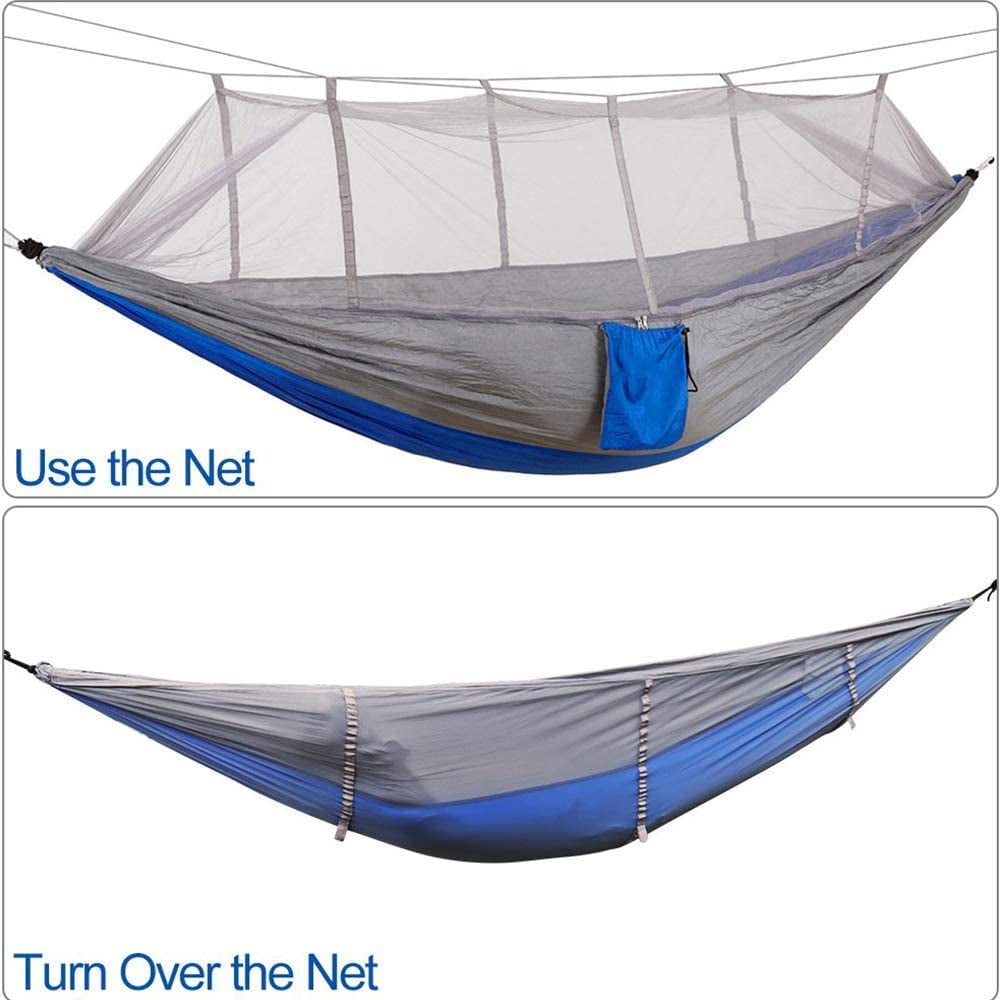 Camping Travel Beach Single /& Double Hammock Bug Net Yard Lightweight Nylon Portable Hammock for Backpacking KEPEAK Camping Hammock with Mosquito Net