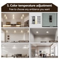 thumbnail image 4 of 12-Pack 4.7/6.7 Inch Ultra-Thin LED Recessed Ceiling Light with Junction Box, 2700K-5000K Dimmable Color Changing Downlight, 9W 810LM, Easy Install, Ideal for Kitchen, Bedroom, Basement, 4 of 8