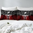 thumbnail image 5 of Yibo Valentines Day Rose Floral Duvet Cover - Premium Polyester Duvet Cover with Zipper Closure, 3 Piece Set, Includes 1 Duvet Cover and 2 Pillow Cases, No Comforter, 5 of 7