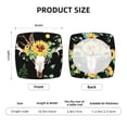 thumbnail image 6 of Uemuo Sunflower Skull Boho Watercolor Background Pattern Waterproof Square Couch Cushion Covers, Magic Sofa Covers Washable, Stretch Sofa Seat Cushion Slipcovers, 6 of 9