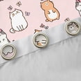 thumbnail image 4 of Manfei Kawaii Cat Kitten Black Out Curtains, Cute Cartoon Animal Lover Curtains Pack of 2 (42x63 Each), Teens Kids Girls Bedroom Curtains, Blackout Curtains Room Decor, 4 of 6