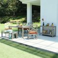 thumbnail image 2 of Cambridge Casual  Surfside Wood Outdoor Rectangular Dining Table Weathered Gray, 2 of 5