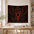 thumbnail image 5 of Menacing Serpent with Winged Gargoyles in Occult Scene, Eerie Gothic for Horror Fans, Mystical Wall Art Decor, Halloween Gift, Tapestry Wall Hanging for Bedroom and Living Room, 5 of 7