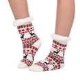 thumbnail image 4 of Joyfy 2 Pack Christmas Socks Fuzzy Socks for Women,Comfy Crew Fuzzy Sock Slippers for Women Adults,Christmas Gifts for Women, 4 of 7