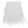 thumbnail image 1 of Feather Dyed Fringe for Home Hat Decor DIY Craft Accessory White, 1 of 8