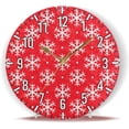 thumbnail image 5 of Dreamtimes 10in Christmas Snowflake Wall Clock, Non-Ticking Silent Battery Operated Wall Clock for Kids Living Room Bedroom Kitchen School Office Christmas Decor, 5 of 7