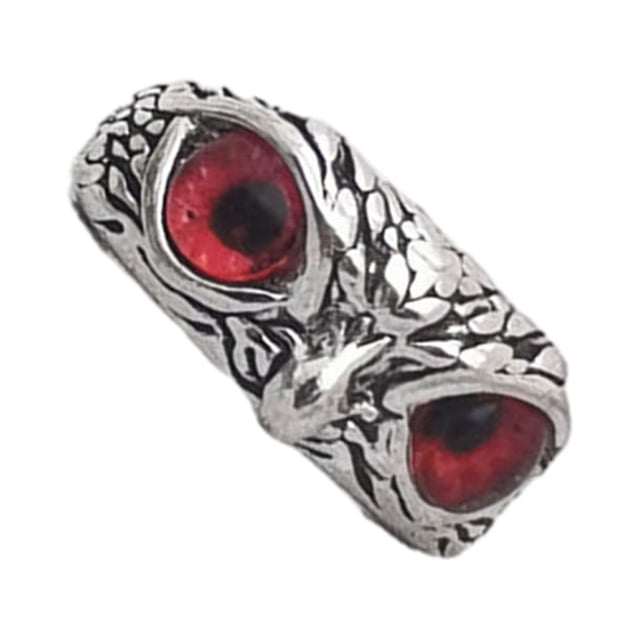 keepw Owl Eye Ring Metal Alloy Made Retro Suitable For Any Occasion Durability Red 1Set