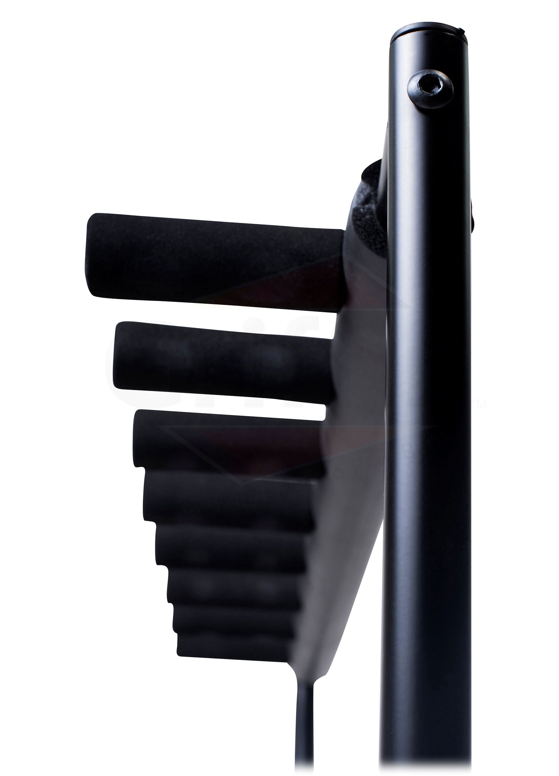 Five Guitar Rack Stand by GRIFFIN - Holder for 5 Guitars  Folds Up For Transport Neoprene Padding by GeekStands.com