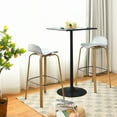thumbnail image 3 of Gymax Bar Stool, Grey, Set of 2, 3 of 10