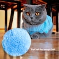 thumbnail image 3 of Pet Magic Roller Ball Toy Dog Cat Battery Powered Automatic Plush Rolling Ball Interactive Funny Floor Cleaner, 3 of 9