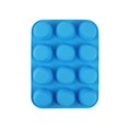 thumbnail image 2 of 2 pcs 12-cup silicone muffin pan, non-stick molds, baking pan for muffins, cakes, egg bites-blue, 2 of 5