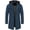 Navy Blue, variant on Men's Overcoat Anti-Wrinkle Wool Blend Trench Coat Slim Fit Single Breasted Winter Pea Coat With Hood Dark Grey M
