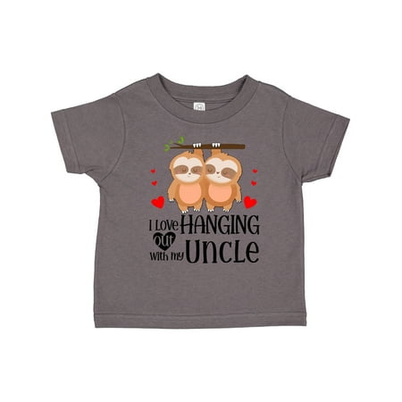 

Inktastic I Love Hanging out with My Uncle Gift Toddler Boy or Toddler Girl T-Shirt