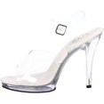 thumbnail image 7 of Fabulicious Women's Flair-408 Ankle-Strap Sandal 8 Clear/Clear, 7 of 7