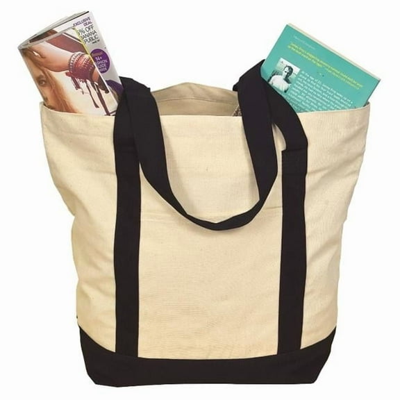 Debco E3000 Two Tone Tote Bag - Natural / Black