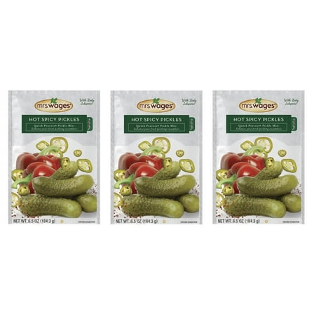 Mrs. Wages Spicy Pickling YYF14 Mix, Hot 6.5oz (3 pack)