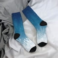 thumbnail image 5 of Vsdgher Christmas Snowflakes Crew Socks for Men & Women, Breathable Casual Athletic Ankle Socks, 5 of 6