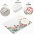 thumbnail image 4 of Absorbent Dish Drying Mat for Kitchen Counter - Watercolor Lotus Microfiber Drying Pad, Reversible Drainer Mats for Countertop, Large 18" x 24", 4 of 6